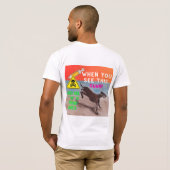zeg gewoon nee! paard schoppen T-Shirt (Achterkant volledig)