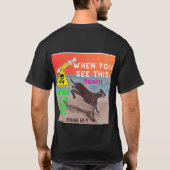 zeg gewoon nee! paard schoppen T-Shirt (Achterkant)