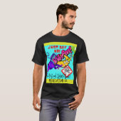 Zeg gewoon nee! Paardenschoppen T-shirt (Voorkant volledig)