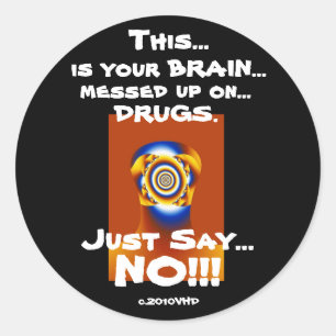 "Zeg gewoon nee!!!" Ronde Sticker