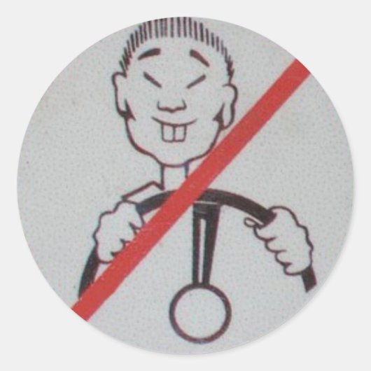 Zeg gewoon nee ronde sticker (Voorkant)