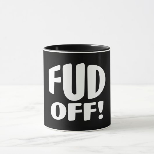Zeg gewoon nee tegen Crypto Fud - FUD OFF! Mok (Midden)