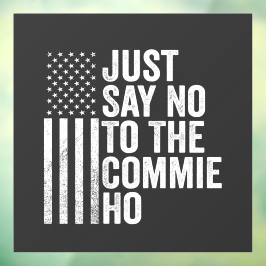 Zeg gewoon nee tegen de commissie tegen Harris Wal Raamsticker (Vel 3)