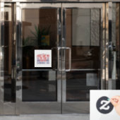 Zeg gewoon nee tegen de commissie tegen Harris Wal Raamsticker (Kantoordeur)