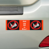 Zeg gewoon NEE tegen de hommelsticker Bumpersticker (Op auto)
