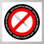 Zeg gewoon nee tegen drugs poster (Voorkant)