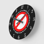 Zeg gewoon nee tegen drugs ronde klok (Hoek)