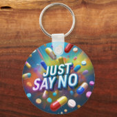 Zeg gewoon nee tegen drugs sleutelhanger (Voorkant)