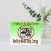 Zeg gewoon nee tegen het Briefkaart van de Dirty E (Staand voorkant)