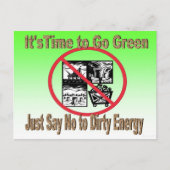 Zeg gewoon nee tegen het Briefkaart van de Dirty E (Voorkant)