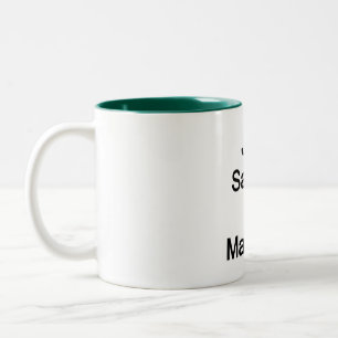 Zeg gewoon nee tegen het huwelijk tweekleurige koffiemok