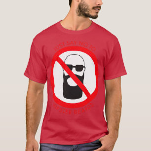 Zeg gewoon nee tegen Hipster Beards Classic TShirt
