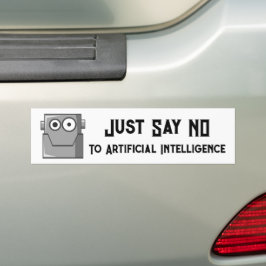 Zeg gewoon nee tegen Kunstmatige Intelligentie Ans Bumpersticker