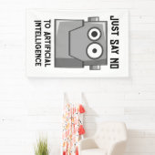 Zeg gewoon nee tegen Kunstmatige Intelligentie Ans Spandoek (Insitu)