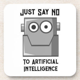 Zeg gewoon nee tegen kunstmatige intelligentie bier onderzetter