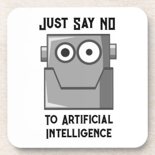 Zeg gewoon nee tegen kunstmatige intelligentie bier onderzetter
