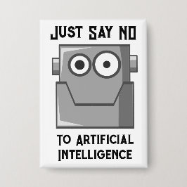 Zeg Gewoon Nee tegen Kunstmatige Intelligentie Button