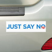 Zeg gewoon nee tegen Obama Bumpersticker (Op auto)