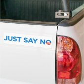 Zeg gewoon nee tegen Obama Bumpersticker (Op Truck)