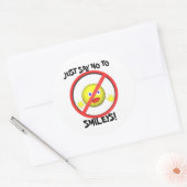 ZEG GEWOON NEE TEGEN RONDE STICKER (Envelop)