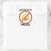 ZEG GEWOON NEE TEGEN RONDE STICKER (Tas)