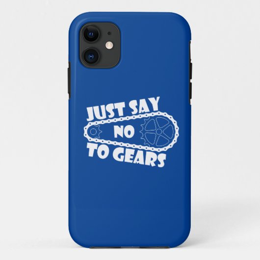 Zeg gewoon nee tegen tandwielen Case-Mate iPhone case (Achterkant)