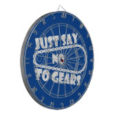 Zeg gewoon nee tegen tandwielen dartbord (Voorkant Links)