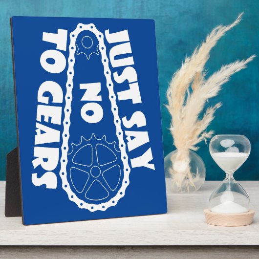 Zeg gewoon nee tegen tandwielen fotoplaat (Zijkant)