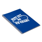 Zeg gewoon nee tegen tandwielen notitieboek (Rechterzijde)