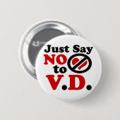 Zeg gewoon nee tegen Valentijnsdag Ronde Button 5,7 Cm (Voorkant /achterkant)