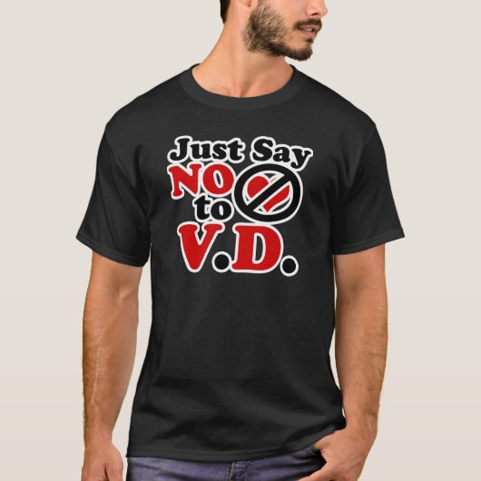 Zeg gewoon nee tegen Valentijnsdag T-shirt (Voorkant)
