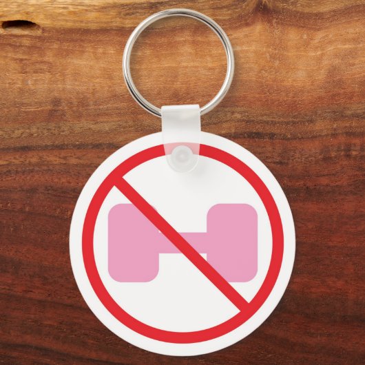 Zeg gewoon NO sleutelhanger (Voorkant)