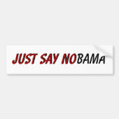 Zeg gewoon NObama Bumpersticker (Voorkant)