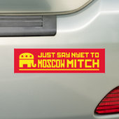Zeg gewoon NYET tegen Moskou Mitch-bumpersticker Bumpersticker (Op auto)