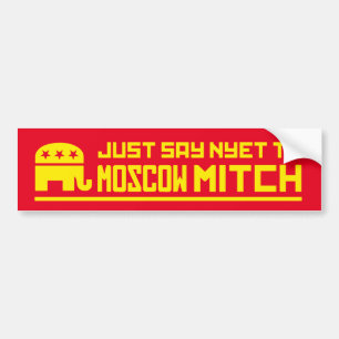 Zeg gewoon NYET tegen Moskou Mitch-bumpersticker Bumpersticker