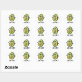 Zeg Guac Grappige Avocado Pun Ronde Sticker (Vel)
