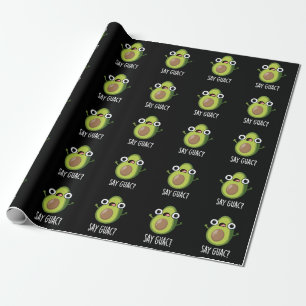 Zeg Guac Grappige Avocado Woordspeling Donkere Ach Cadeaupapier
