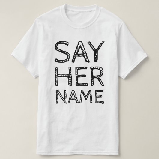 ZEG HAAR NAAM T-SHIRT (Design voorkant)