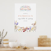 Zeg Hallo aan het Welkomstteken van de Voorjaarsda Poster (Keuken)