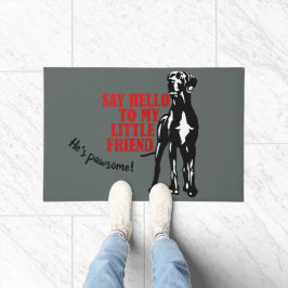Zeg hallo Great Dane kromme Deurmat