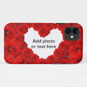 Zeg Hallo ik hou van je rode rozenbloem Case-Mate iPhone Case (Achterkant (horizontaal))