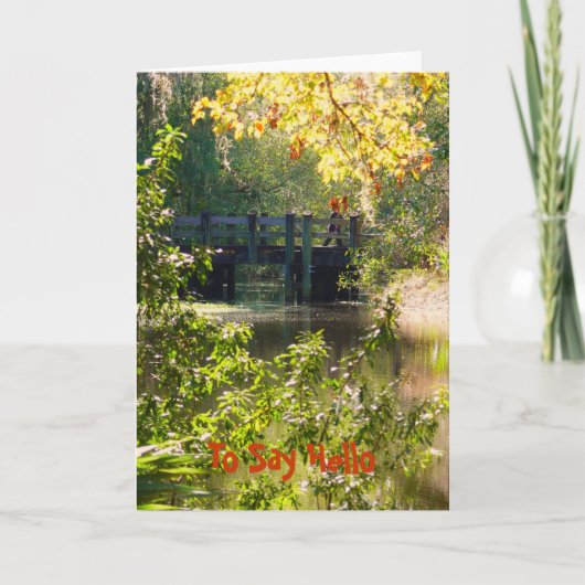 Zeg Hallo Kaart (Voorkant)