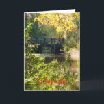 Zeg Hallo Kaart<br><div class="desc">Een wenskaart met een wandeling in het park over het  vijvertje.</div>