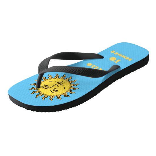 Zeg hallo tegen de zomer teenslippers (Schuin)