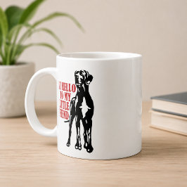 Zeg Hallo tegen Mijn Kleine Vriend Great Dane Koff Koffiemok
