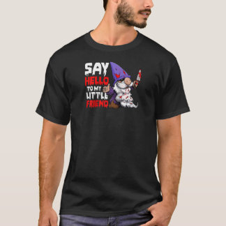 Zeg Hallo Tegen Mijn Kleine Vriend Mannen Hallowee T-shirt