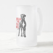 zeg hallo tegen mijn kleine vriend matglas bierpul (Voorkant rechts)