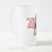 zeg hallo tegen mijn kleine vriend matglas bierpul (Voorkant links)