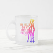 zeg hallo tegen mijn kleine vriend matglas koffiemok (Links)