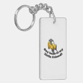 Zeg Hallo tegen mijn vorkheftruck. Sleutelhanger (Voorkant Links)